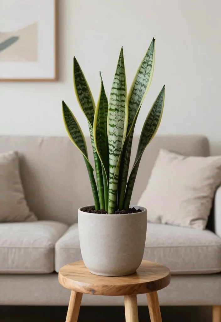 17 Snake Plant Decor Ideas That Add Modern Greenery - 7. Snakes and Stools 1