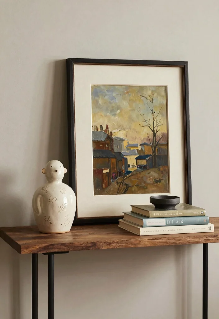 18 Console Table Decor Ideas That Welcome Beautifully - 3. Artistic Displays 1