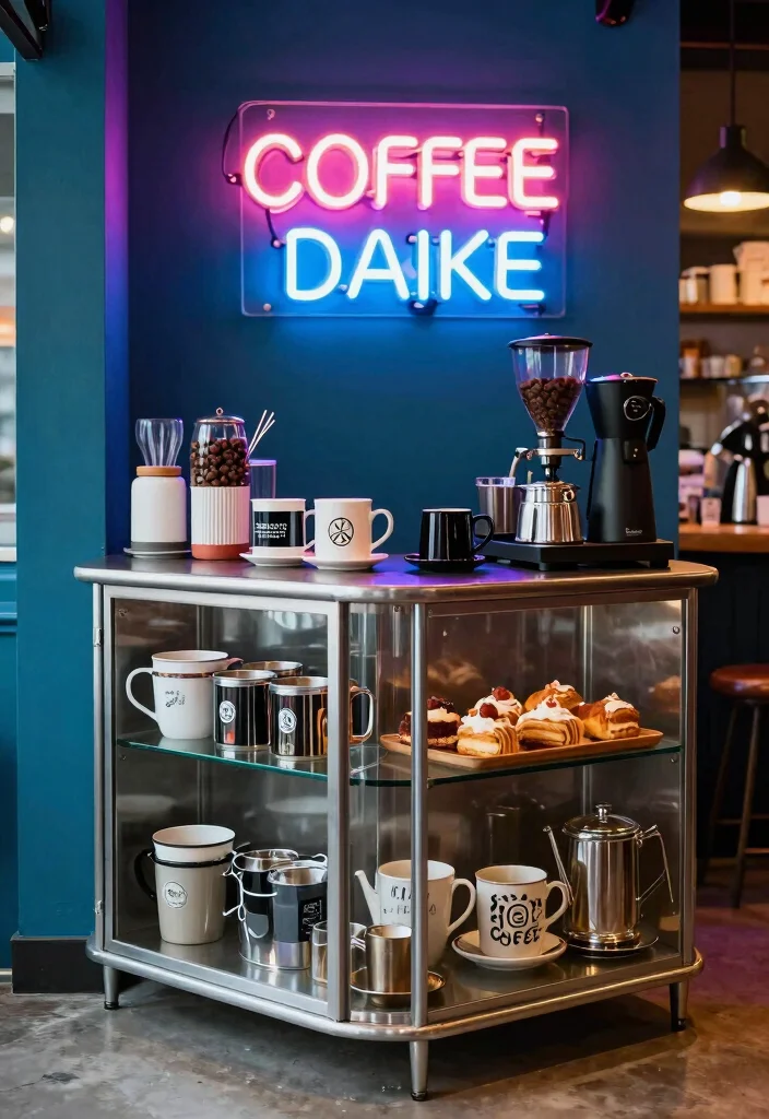 18 Corner Cabinet Coffee Bar Ideas That Use Every Nook - 4. Chic Urban Style 1