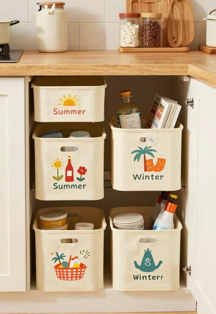 18 Kitchen Storage Organization Ideas That Reduce Clutter - 18. Seasonal Storage Solutions 1