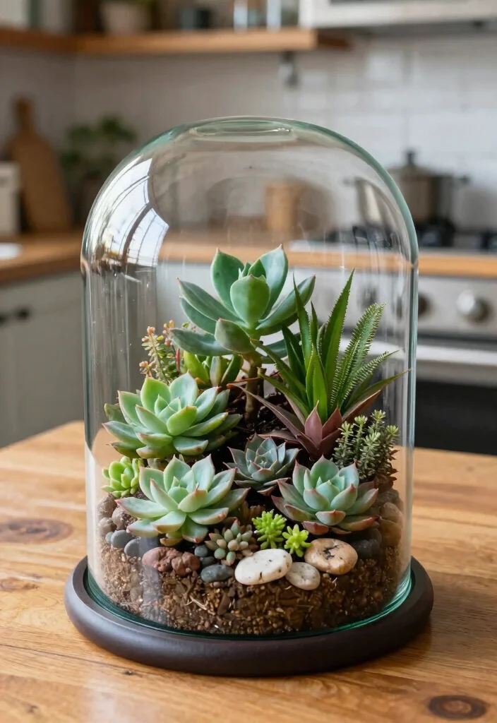 18 Kitchen Table Decor Centerpiece Ideas That Shine - 16. DIY Terrarium 1
