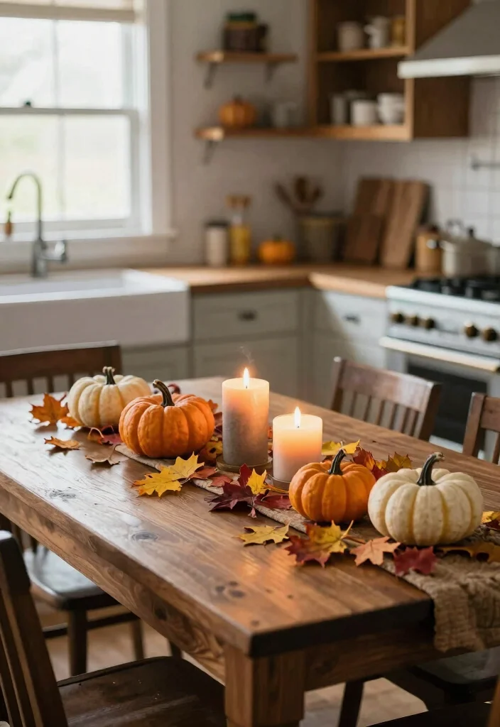 18 Kitchen Table Decor Centerpiece Ideas That Shine - 4. Seasonal Decor 1
