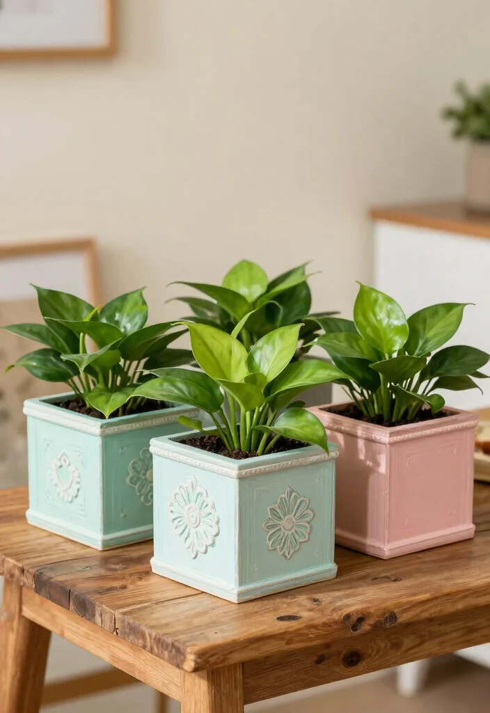 18 Money Plant Wall Decor Ideas That Brighten Any Room - 13. Decorative Plant Boxes 1