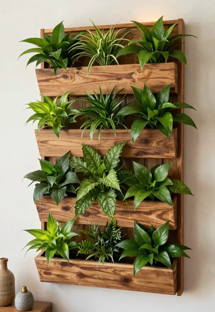 18 Money Plant Wall Decor Ideas That Brighten Any Room - 6. Vertical Garden Panels 1