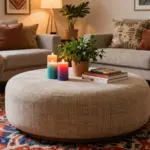 18 Ottoman Coffee Table Decor Ideas That Look Cozy & Chic