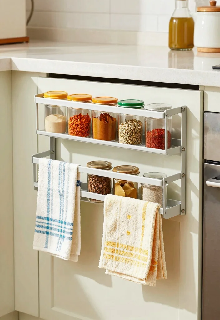18 Small Kitchen Organization Ideas That Transform Tiny Spaces - 8. Over-the-Door Racks 1